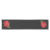Chemin De Table Court Table Runner Noël Poinsettia (Horizontal)
