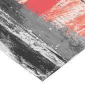 Chemin De Table Court Table Runner – Red Pulse Abstract Design (Coin)