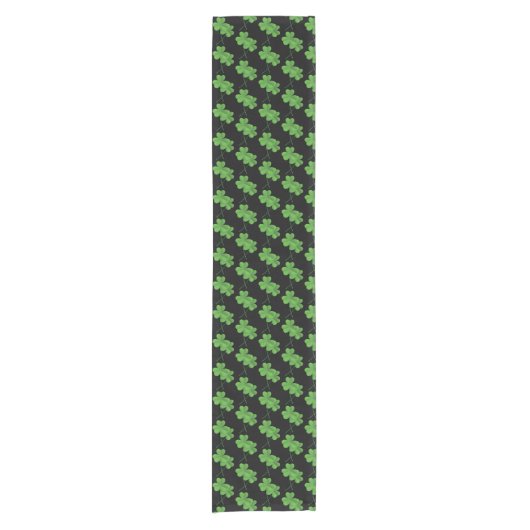 Chemin De Table Court Table Runner-St. Patricks Clovers Day (Devant)