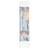 Chemin De Table Court Table Runner Two Chickens Farmhouse (Devant)