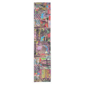 Chemin De Table Court Table Runner – Urban Fractals (Devant)