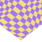 Chemin De Table Court Tableau de contrôle rétro violet et jaune (Coin)