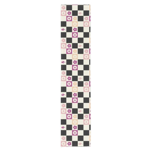 Chemin De Table Court Tableau de contrôle super psychédélique, Y2K (Devant)