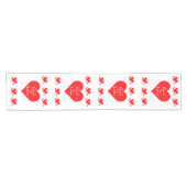 Chemin De Table Court Tablecloth Runner Valentines Dieu est Amour (Horizontal)