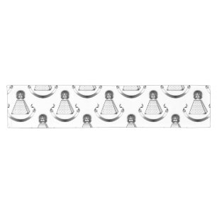 Chemin De Table Court tablerunner en tissu de table illuminati