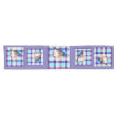 Chemin De Table Court Tablerunner Plaid Bluebird (Horizontal)