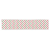 Chemin De Table Court Taches Rouges et Vertes (Horizontal)
