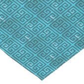 Chemin De Table Court Talosien turquoise (Coin)