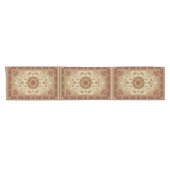 Chemin De Table Court Tapis perse rouge et tan (Horizontal)