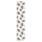 Chemin De Table Court Tarantula sur blanc (Devant)