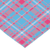 Chemin De Table Court Tartan bleu et rouge (Coin)
