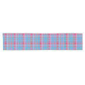 Chemin De Table Court Tartan bleu et rouge (Horizontal)