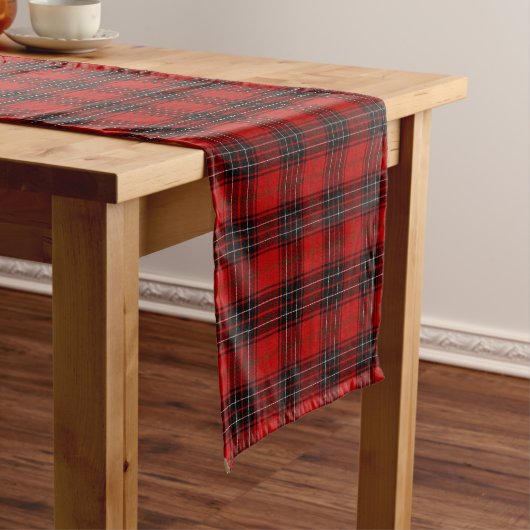 Chemin De Table Court Tartan de plaid de Wemyss d'écossais (In Situ)