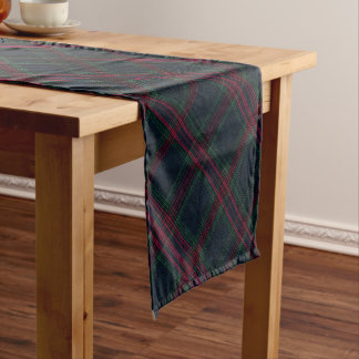 Chemin De Table Court Tartan d'Héritage d'Hiver | Lodge Diamond