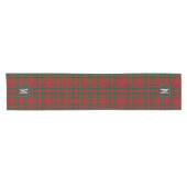 Chemin De Table Court Tartan Red Green Monogram (Horizontal)