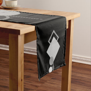 Chemin De Table Court Tatos Art Déco Moderne Minimalisme monochrome