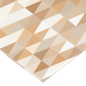 Chemin De Table Court Taupe ivoire moderne Gris Tan Brown Motif triangle (Coin)