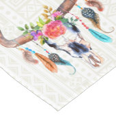 Chemin De Table Court Taureau blanc Motif (Coin)