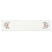 Chemin De Table Court Taureau blanc Motif (Horizontal)