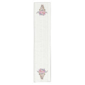 Chemin De Table Court Taureau tribal blanc (Devant)