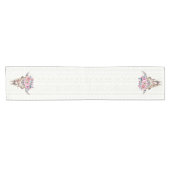 Chemin De Table Court Taureau tribal blanc (Horizontal)