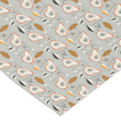 Chemin De Table Court Teal géométrique et motif bleu (Coin)