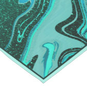 Chemin De Table Court Teal glitter marble medium table runner (Coin)