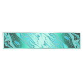 Chemin De Table Court Teal glitter marble medium table runner (Horizontal)