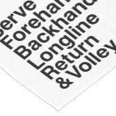 CHEMIN DE TABLE COURT TENNIS (Coin)