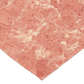 Chemin De Table Court Texture de marbre rouge corail (Coin)