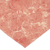 Chemin De Table Court Texture de marbre rouge corail (Coin)