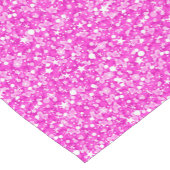 Chemin De Table Court Texture en faux marbre rose chaud (Coin)