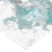 Chemin De Table Court texture gris turquoise et marbre blanc (Coin)