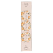 Chemin De Table Court Thanksgiving Citrouille Floral Dinner Editable (Devant)