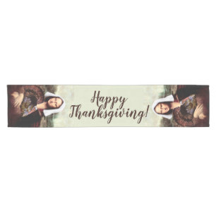 Chemin De Table Court Thanksgiving Mona Lisa Pilgrim