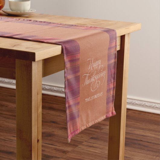 Chemin De Table Court Thanksgiving Russe Motif rose Retro (In Situ)