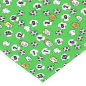 Chemin De Table Court Thème de football avec chemises blanches (Coin)