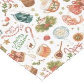 Chemin De Table Court Thème de Noël de pêche (Coin)