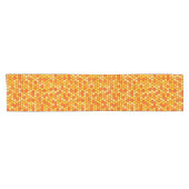 Chemin De Table Court Thème hexagonal en forme d'abeille (Horizontal)