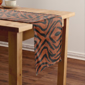 Chemin De Table Court Tiger Stripe Wild Pattern (In Situ)