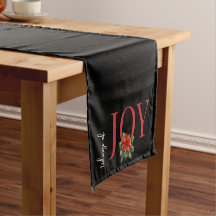 TIGES DE JOY RED CHRISTMAS POINSETTIA sur NOIR,