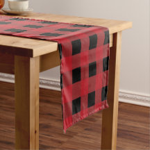 Tissu de vacances à carreaux rouge buffle