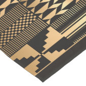 Chemin De Table Court Tissu Kente en or et noir (Coin)