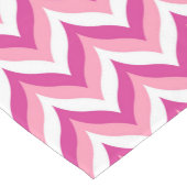 Chemin De Table Court Tons Pink Et Blanc Chevron Courte Table Runne (Coin)
