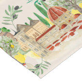 Chemin De Table Court Toscane, Toscane, Italie, olives, citrons, (Coin)