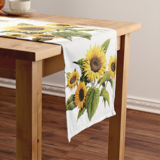 Chemin De Table Court Tournesols (In Situ)