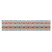 Chemin De Table Court Traditional Folk Embroidery Stripe Pattern (Horizontal)