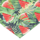 Chemin De Table Court Tranches de pastèque avec feuilles tropicaux (Coin)