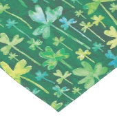 Chemin De Table Court Trèfles Saint-Patrick Fête Jour Vert foncé (Coin)