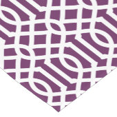 Chemin De Table Court Trellis prune violet (Coin)